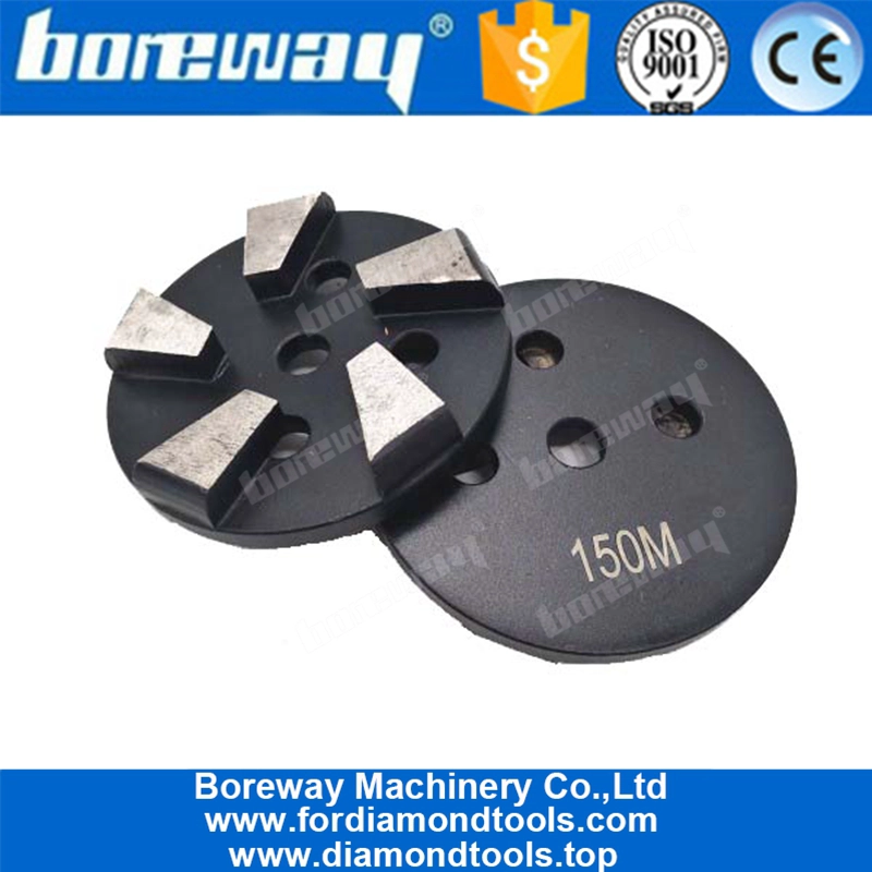 5 Bevel Segments Diamond Round Shape Grinding Pad For Floor