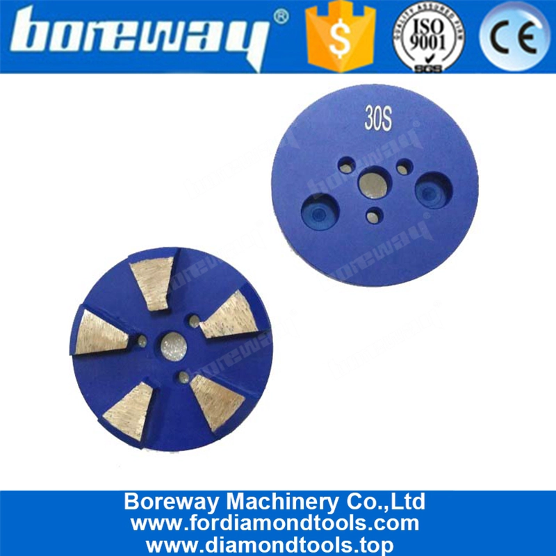 5 Bevel Segments Diamond Round Shape Grinding Pad For Floor