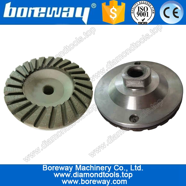 Aluminum matrix diamond cup grinding wheel