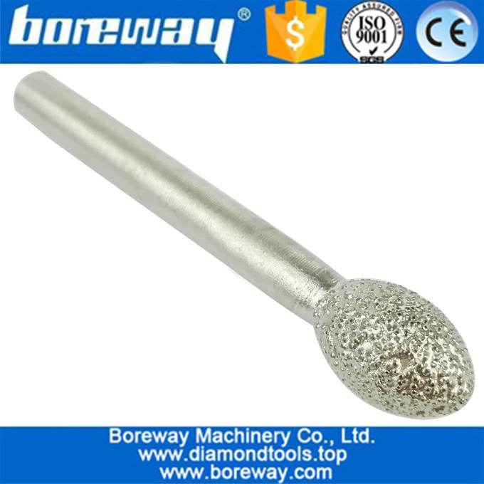 Best Quality Vacuum Brazed Diamond Engraving Bits And Grinding Pin For Marble Stone Used On CNC Machine