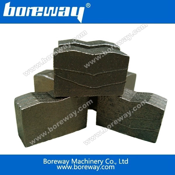 Block cutting diamond segment for marble and stone