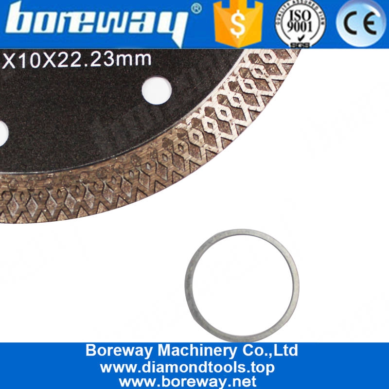 Boreway 105mm to 230mm Special Mesh Design Super Thin Smooth Cutting Disc Ceramic Tile Cutter