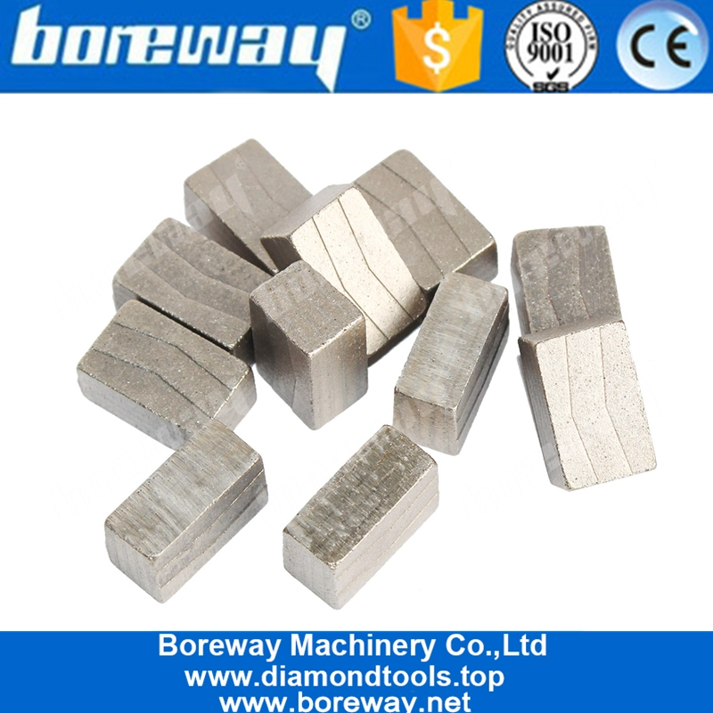 Boreway 다이아몬드 원형은 각종 단단한 돌 제조자의 구획을 위해 톱날 세그먼트를 보았습니다