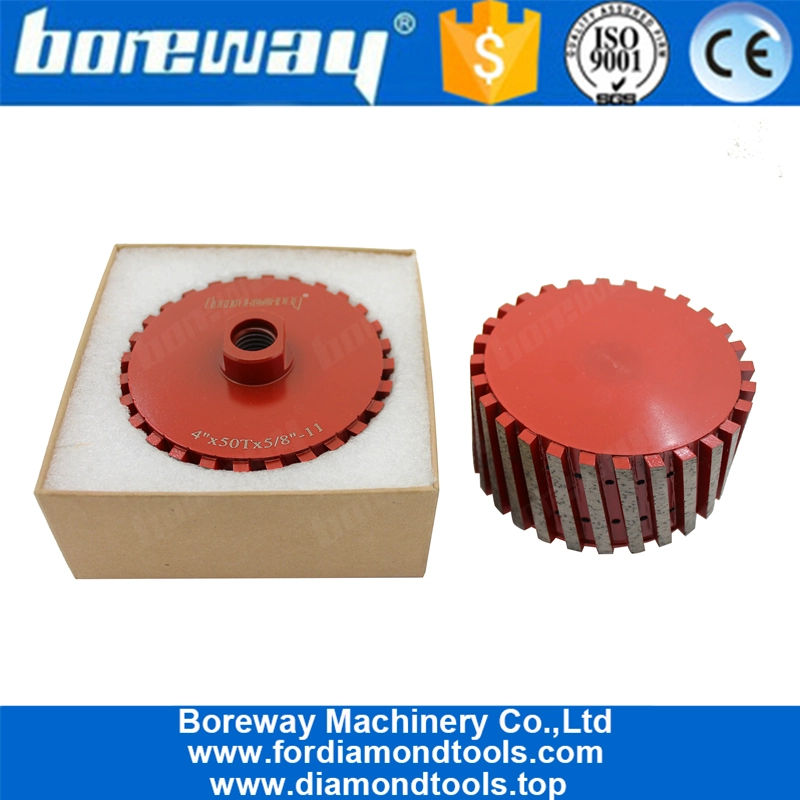 Boreway Supply 100*50*5/8"-11 Zero Tolerance Sink Wheel For Grinding Granite Marble Sandstone And Other Stone