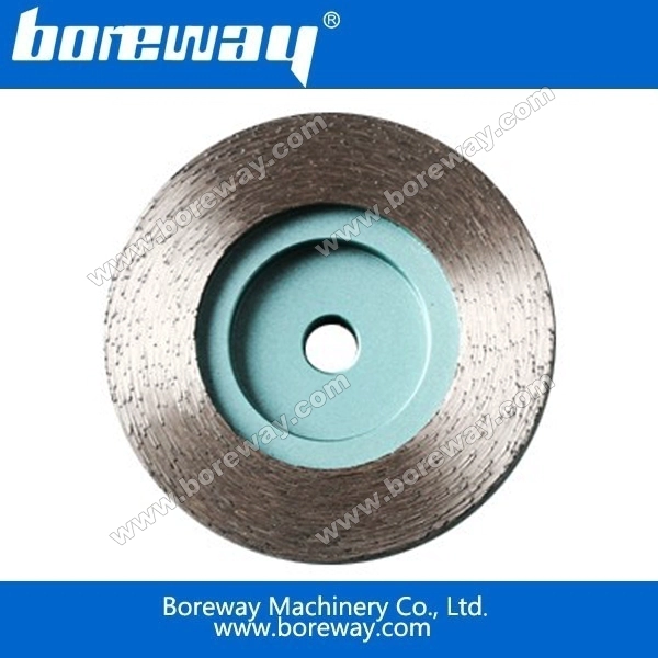 Boreway continuous rim diamond cup wheels
