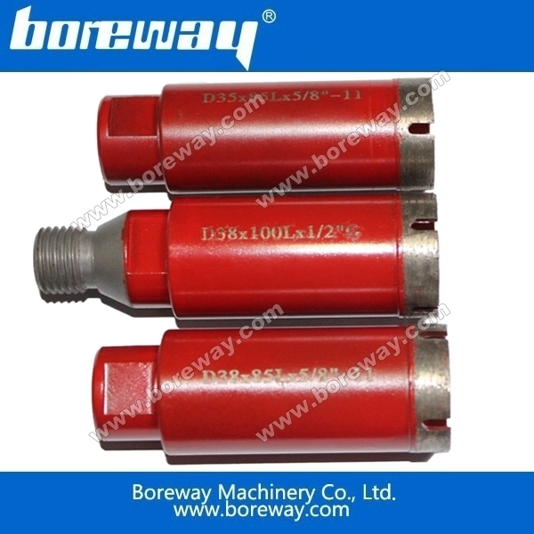 Crown segment diamond core drill bit