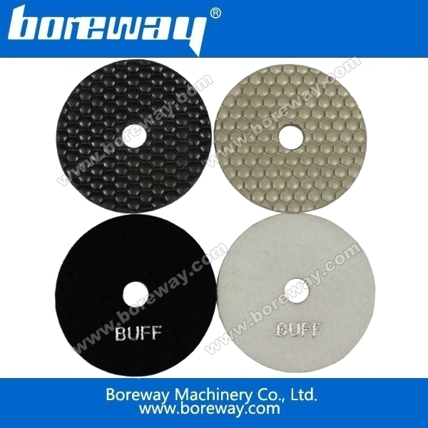 Boreway pula en seco diamante pulido pastillas