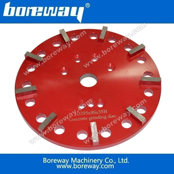 Boreway 10inch 250MM diamond surface grinding plates for floor grinding machines