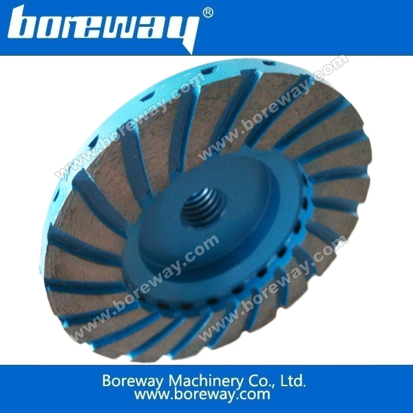 Boreway double-layer turbo diamond cup wheels