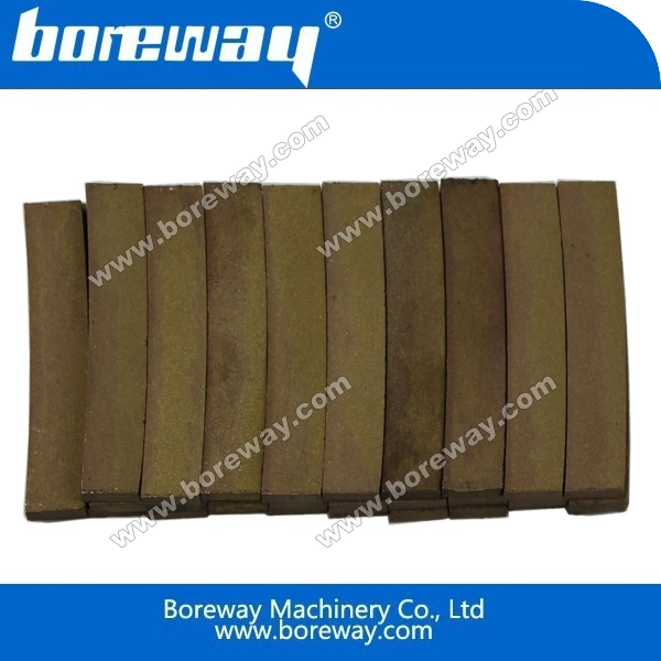 Boreway horizontal cutting blade and segment for marble