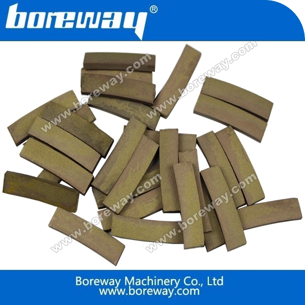 Boreway horizontal cutting blade and segment for marble