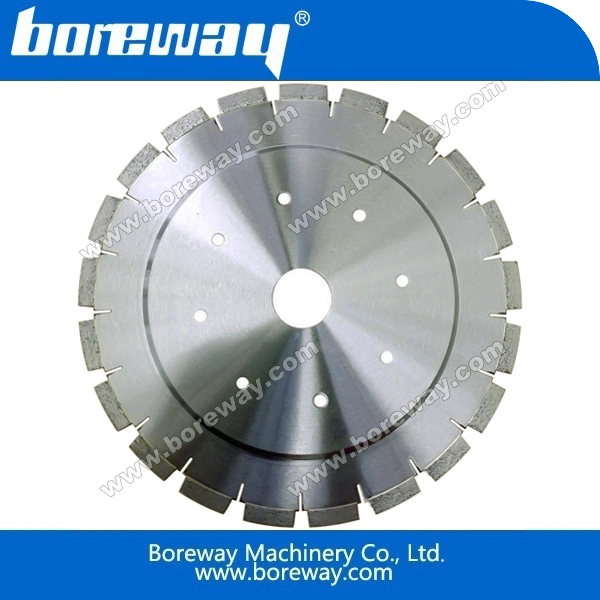 Boreway horizontal cutting blade and segment for marble