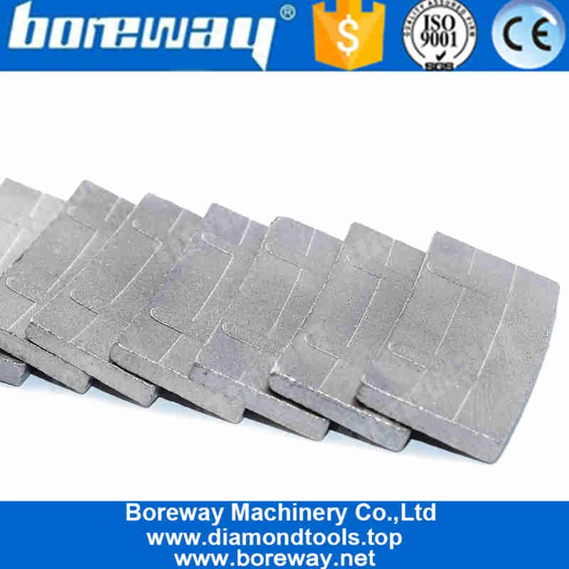 Boreway ll Shape Design Diamond Saw Blade Segments For Various Hard Stone