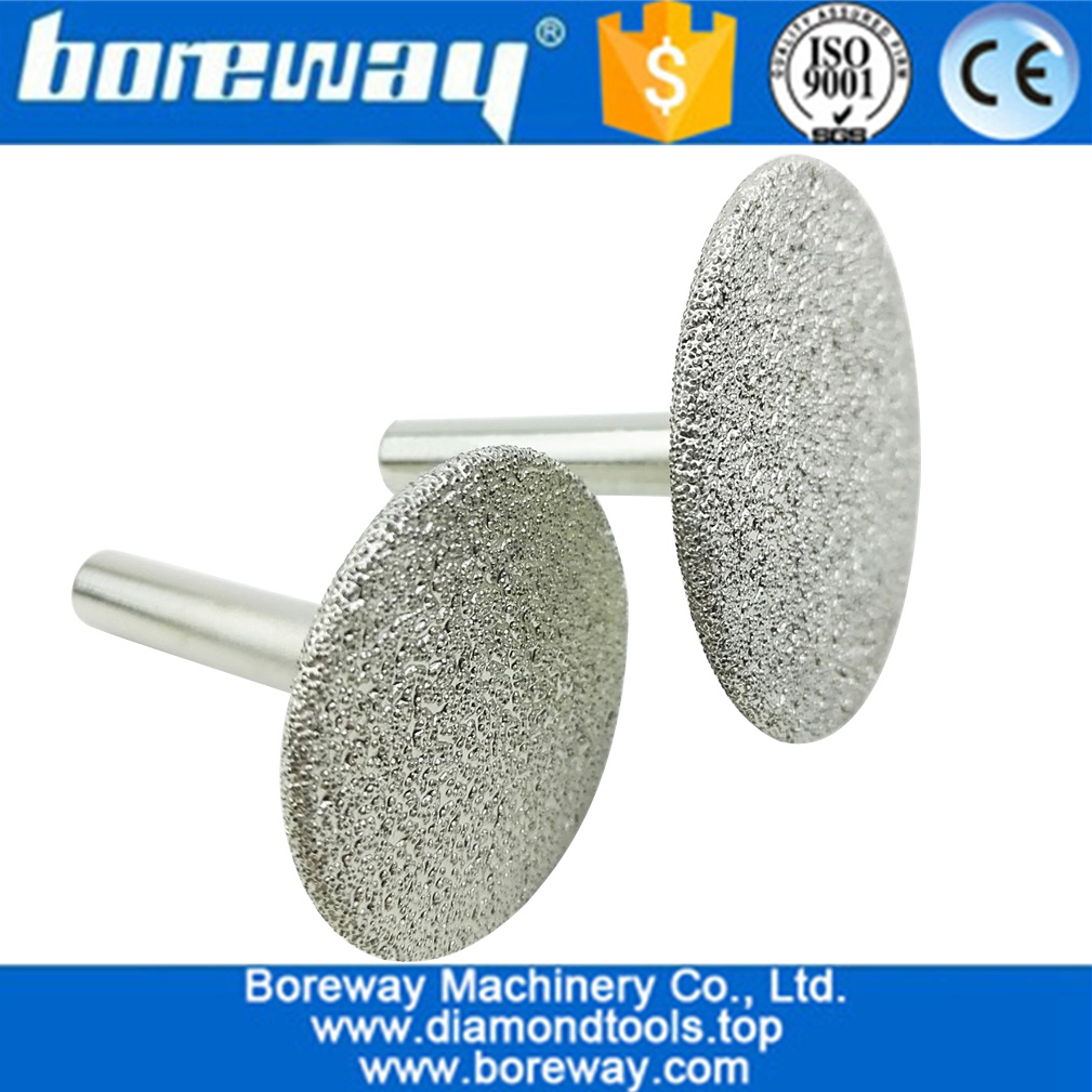 Broca de talla de diamante soldada al vacío de herramientas CNC 25mm-30mm-35mm-40mm-50mm broca de grabado de diamante para pulido y tallado de piedra
