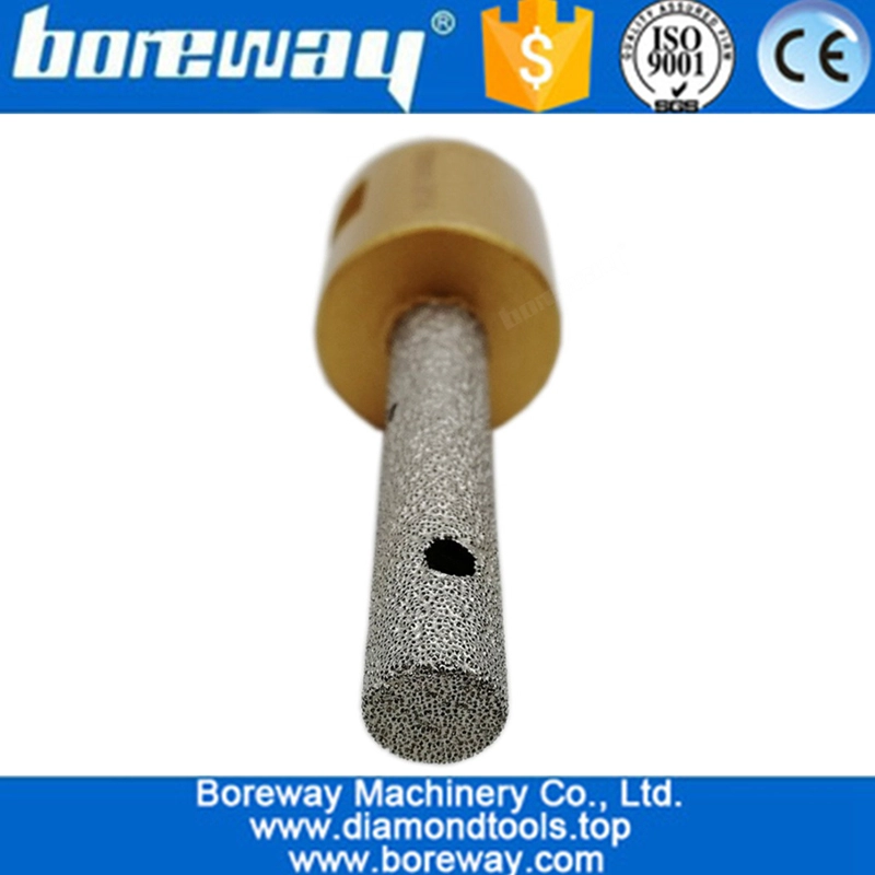 CNC Tools Dia.10mm Vacuum brazed diamond finger bits drilling bits with M14 Thread for stone granite marble ceramic