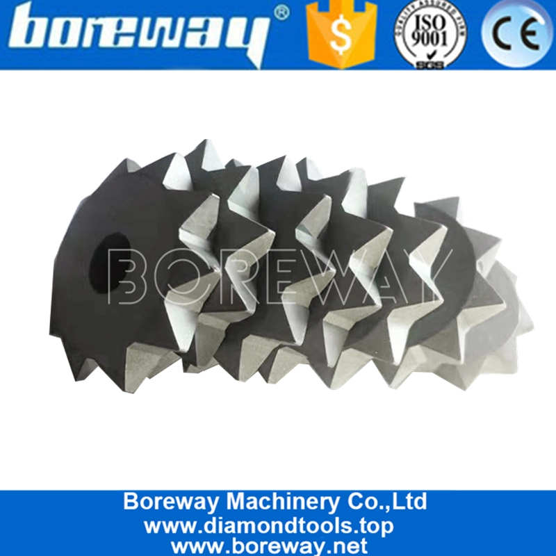Tip in lega di carburo Tip Star Tipo Bush Hammer Rullo per granito