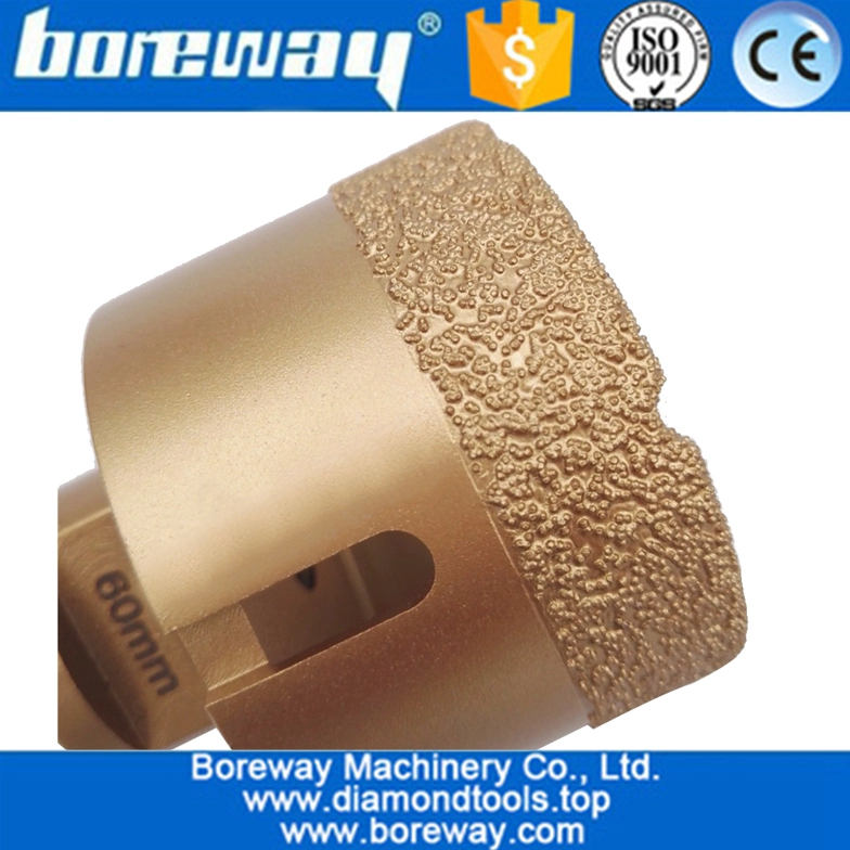 China 20mm-150mm Fliesenbohrkronen Vakuumgelötete Diamantbohrkronen Porzellanloch sah Marmorbohrmaschine Fabrik
