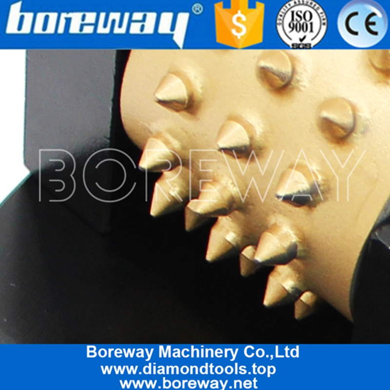 China 270mm Rotary HTC Bush Hammer Plate With 6 Carbide Alloy Roller Manufacturer