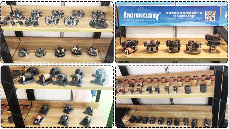 China 270mm Rotary HTC Bush Hammer Plate With 6 Carbide Alloy Roller Manufacturer