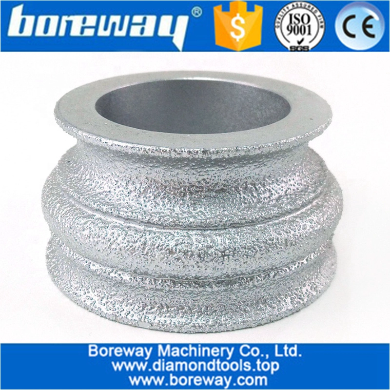 China Dia.75MM Vakuum gelöteten Diamant Hand Profil Rad für Granit Marmor und Steinkante Großhandelspreis