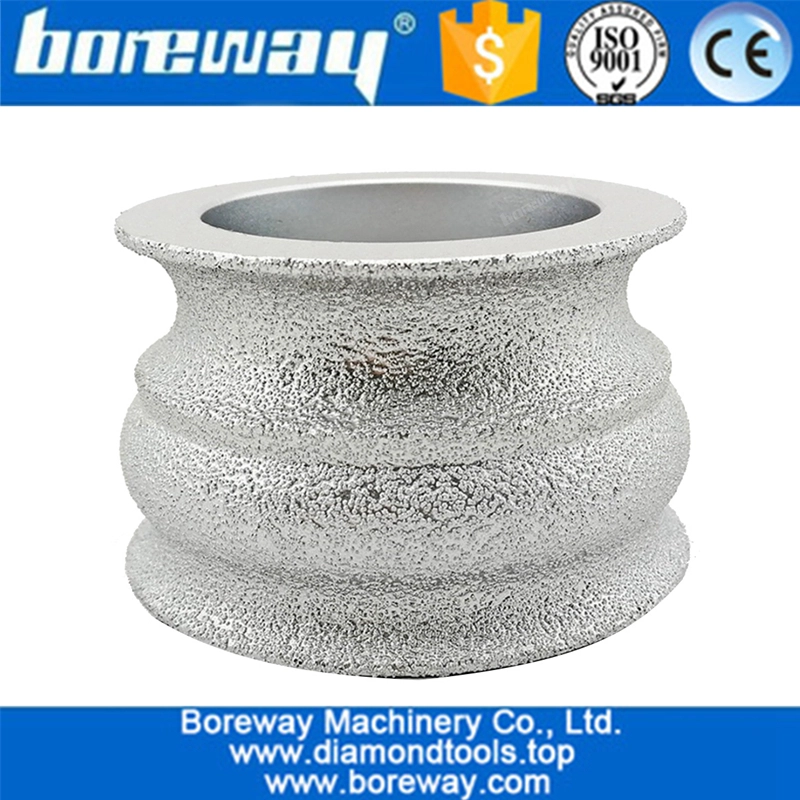 China Dia.75MM Vakuum gelöteten Diamant Hand Profil Rad für Granit Marmor und Steinkante Großhandelspreis