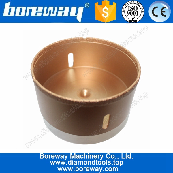 China manufacture supply vacuum brazed core drill for stone