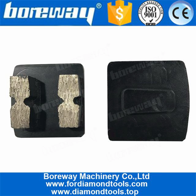 Concrete Abrasive Tools Redi Lock Diamond Grinding Block With Double H Shape Segments