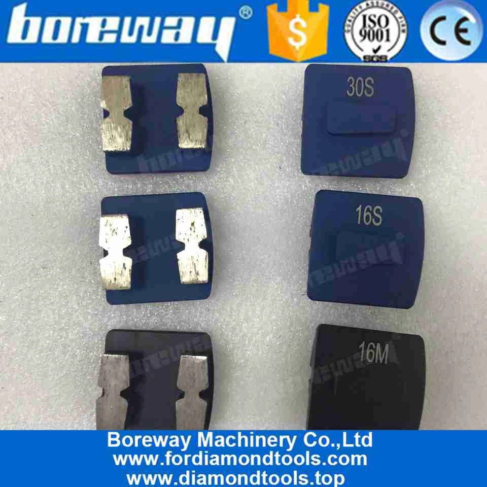 Concrete Abrasive Tools Redi Lock Diamond Grinding Block With Double H Shape Segments