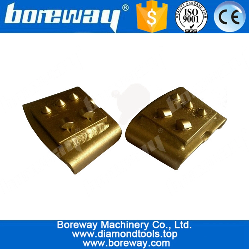 Concrete grinding blocks with 2*PCD segments and 3*alloy segments for HTC floor grinding machines