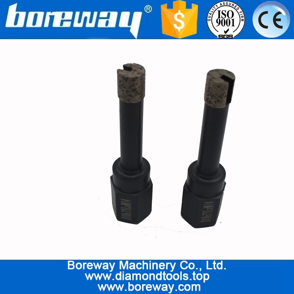 D10x75LxM14 Diamond Tipped Drill Bit For Stone Drilling