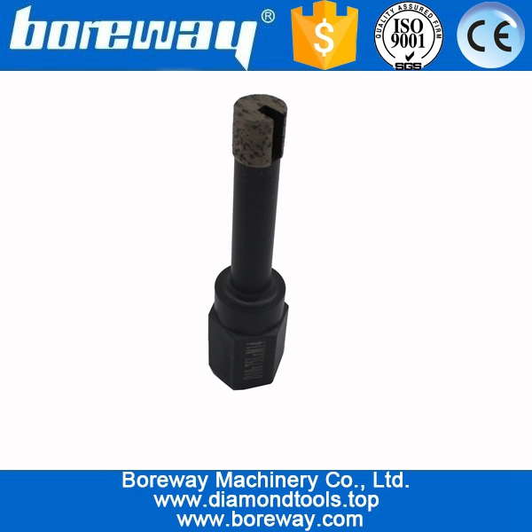 D10x75LxM14 Diamond Tipped Drill Bit For Stone Drilling