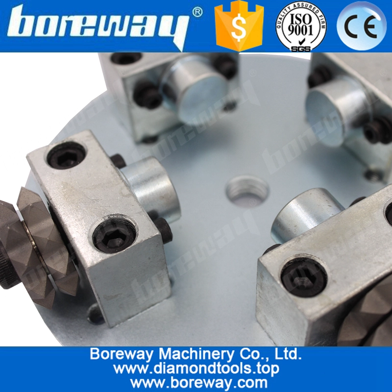 D125*4T*M14 Diamond Star Bush Hammer Plate For Litch Surface Processing