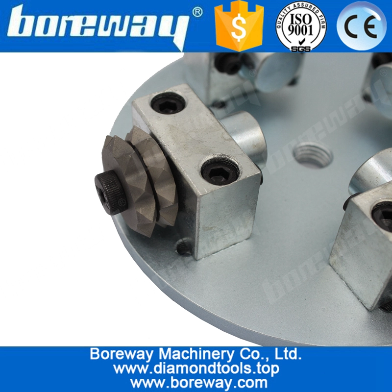 D125*4T*M14 Diamond Star Bush Hammer Plate For Litch Surface Processing