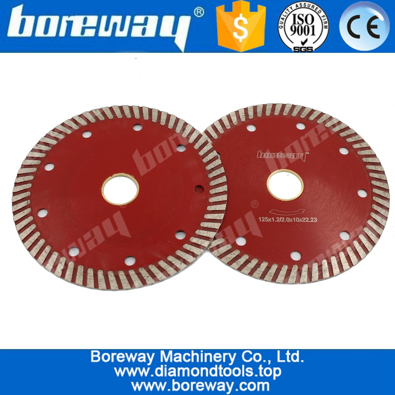 D125x2.0x10x22.23mm Diamanttrennscheibe zum Schneiden von Granitplatten