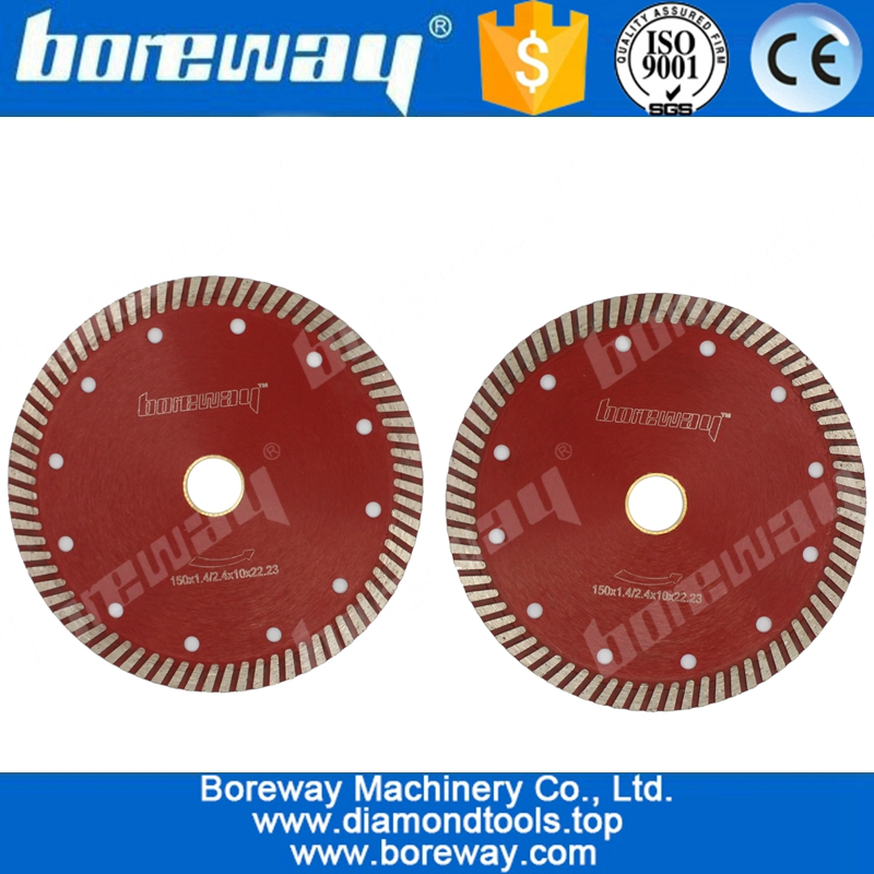 D150x2.4x10x22.23mm Sintered Diamond Wheel Cutter For Granite