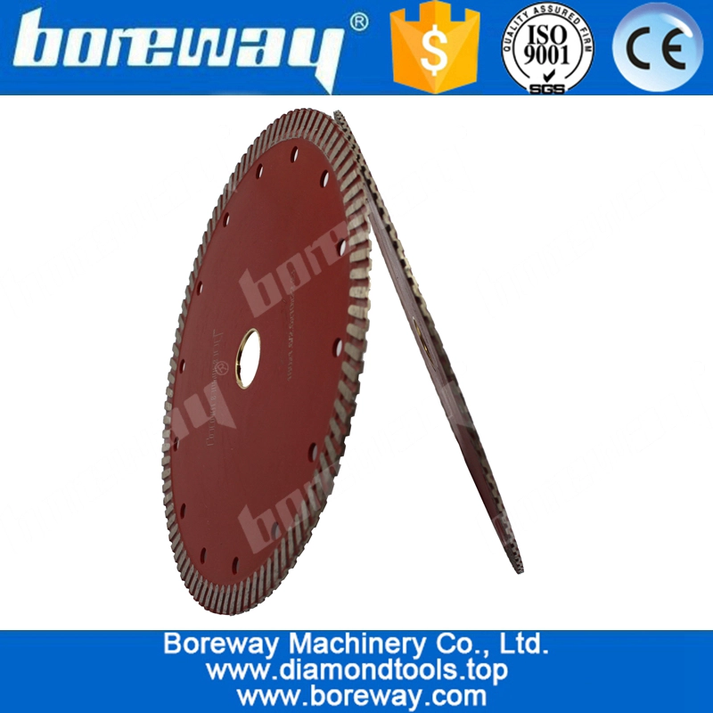 D180x2.6x10x22.23mm Brick Cutting Disco Turbo Wave Segment Per Granite Slab