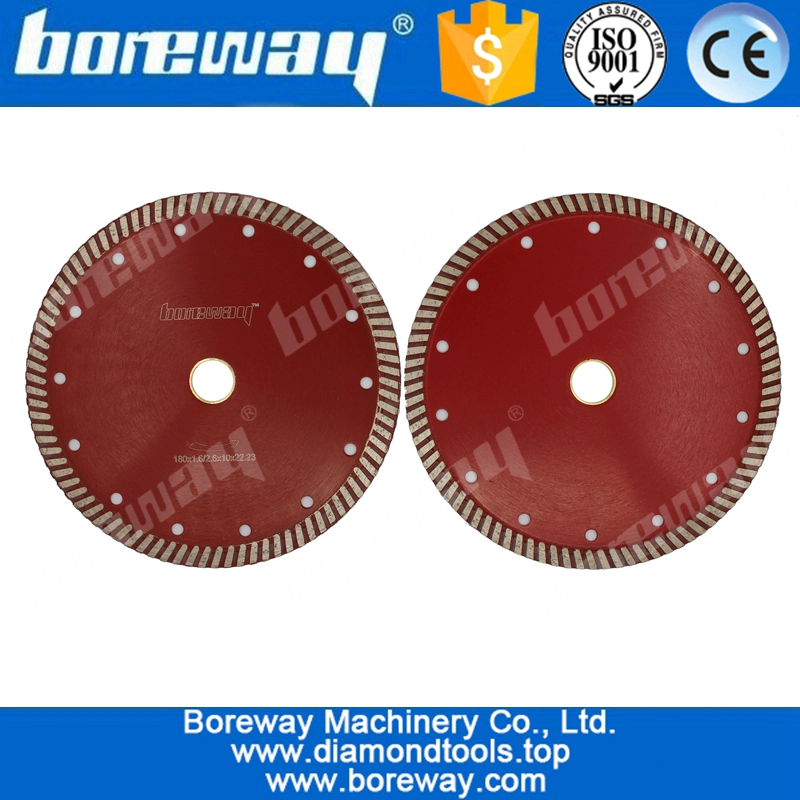 D180x2.6x10x22.23mm Brick Cutting Disco Turbo Wave Segment Per Granite Slab