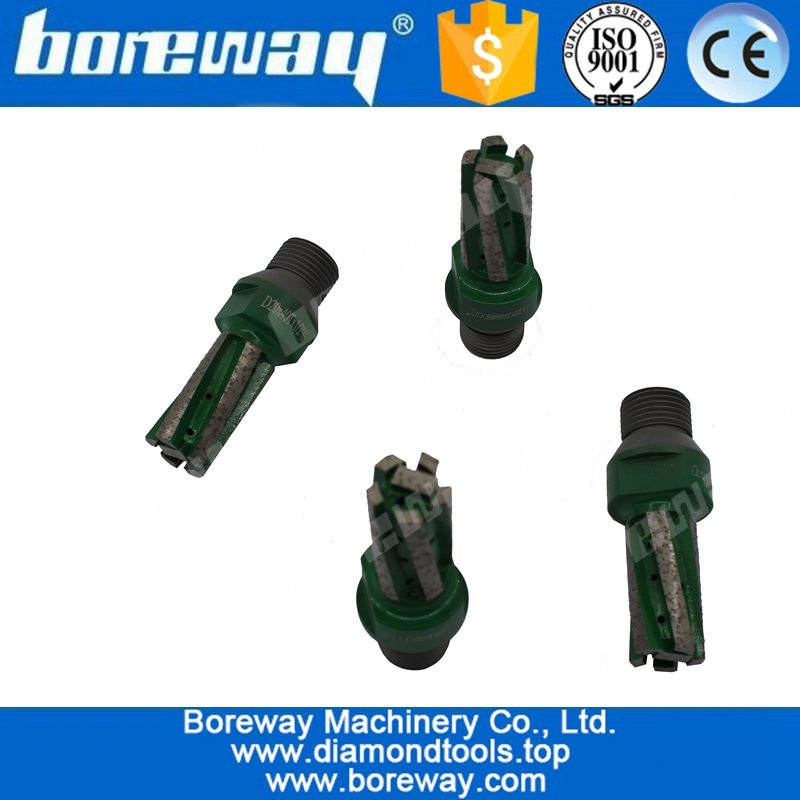 D20x40Tx1/2"G Diamond Finger Drill Bits For Grinding Blind Hole