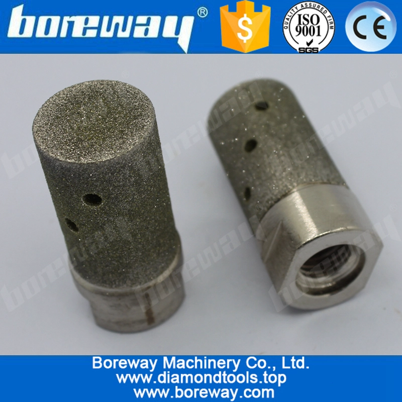 Roda do tambor do diamante da tolerância de D25x40TxM14 100 # Electropladed para a parte superior contrária
