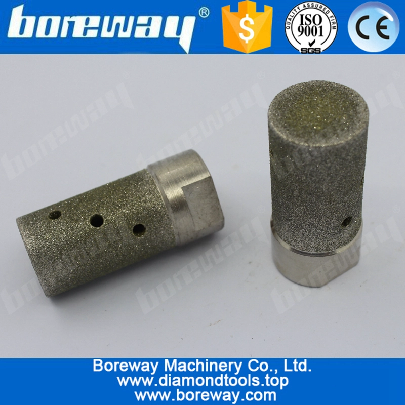 Roda do tambor do diamante da tolerância de D25x40TxM14 100 # Electropladed para a parte superior contrária