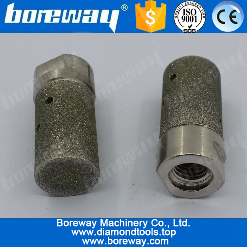 Roda do tambor do diamante da tolerância de D25x40TxM14 100 # Electropladed para a parte superior contrária