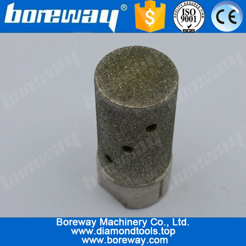 D25x40TxM14 50# Electroplated Sink Drum Wheel For Granite Slab