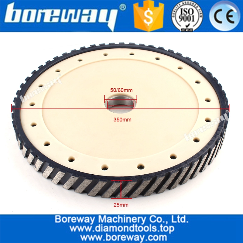 D350x40T silent Metal Body Diamond Calibrating Wheel for Granite and Marble Stone