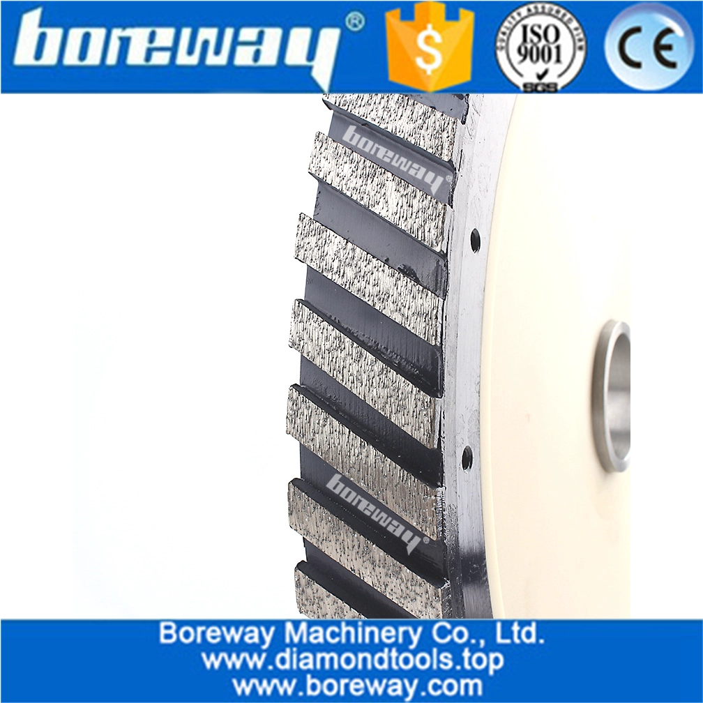 D400mm segment wide 25mm diamond silent core milling wheel for grinding granite and marble