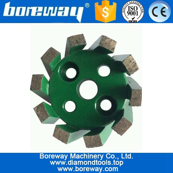 D50x30Tx10H Diamut Heavy Duty Stubbing Wheels For Mable Quartz