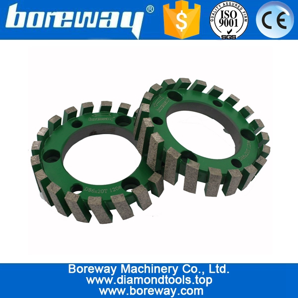 D86x20Tx50H Diamond Cyclone Gauging Wheel For Contertop
