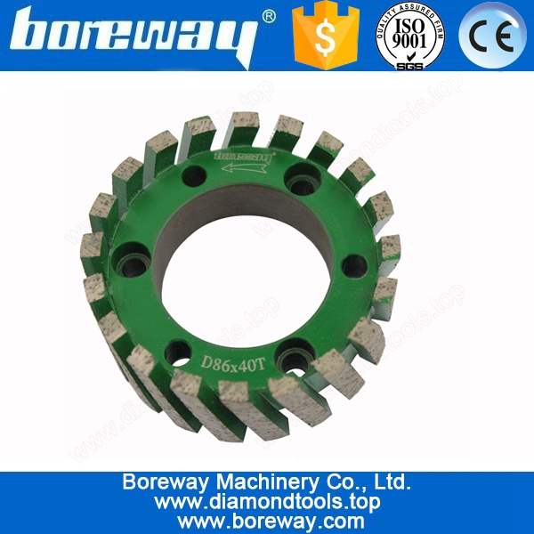 D86x40Tx50H Diamond Segmented Stubbing Cutter Wheel For Sink Hole