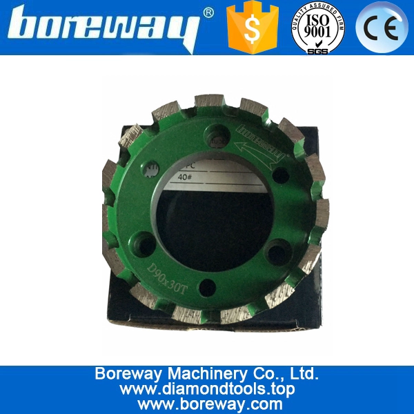 D90x30Tx50H Diamond Super Duty Stubbing Wheel For Marble Sink Hole