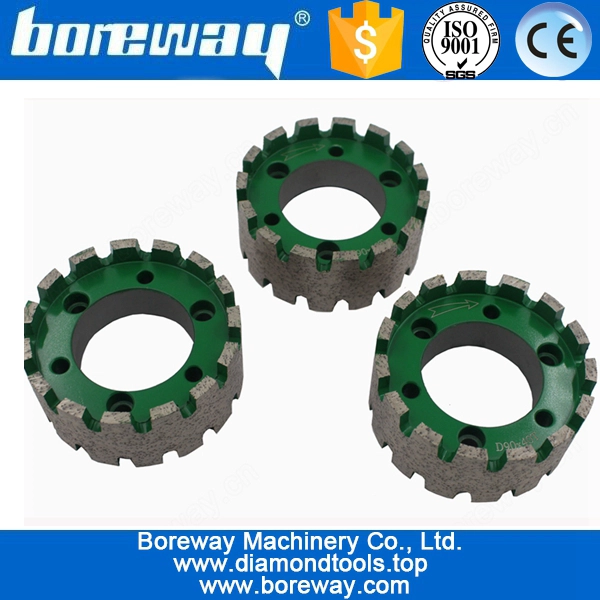 D90x40Tx50H CNC Diamond Continuous Stubbing Wheel For Granite
