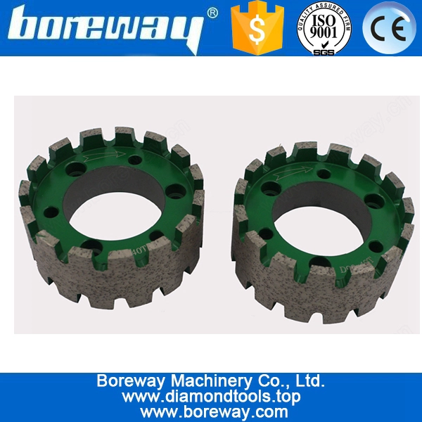 D90x40Tx50H CNC Diamond Continuous Stubbing Wheel For Granite